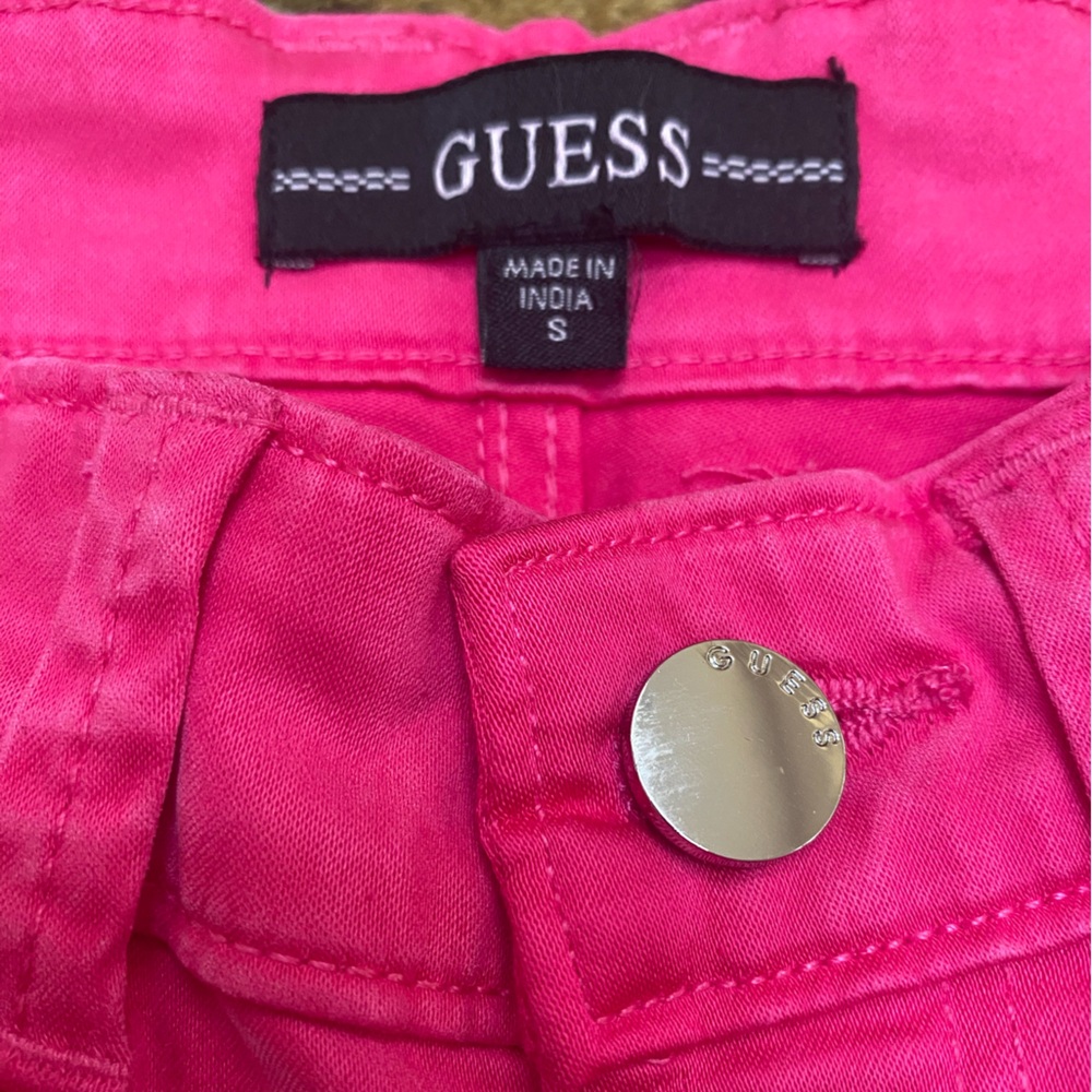 Guess Hot Pink Skinny Straight Leg Jeans - Picture 10 of 14
